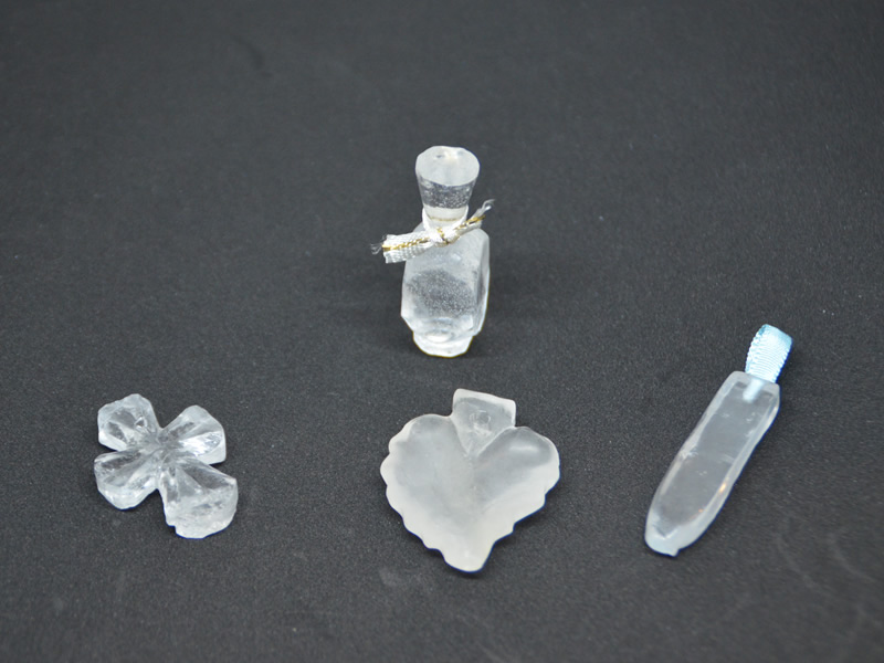 Piezas de cristal de sal